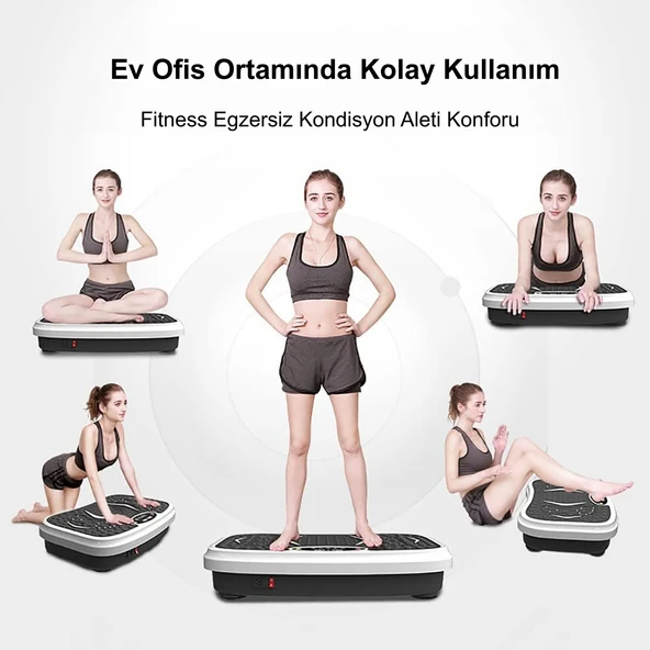 HyMark Fitness Egzersiz ve Kondisyon Aleti 120 kg Taşıma Titreşimli Yağ Yakma Spor Vücut Şekillendirme - 3