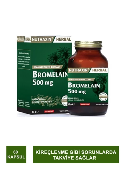 Nutraxin Bromelain 60 Kapsül