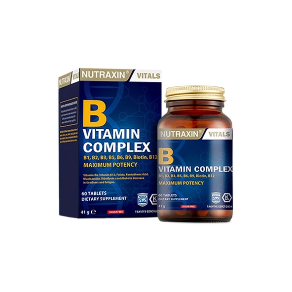 Nutraxin B Complex Vitamin 60 Kapsül