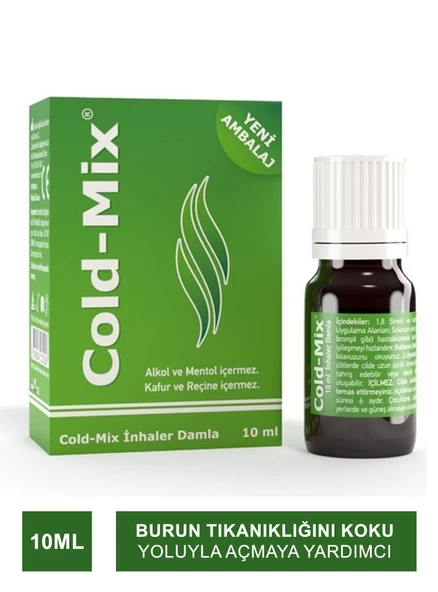Cold Mix İnhaler Damla Yeşil 10 ml