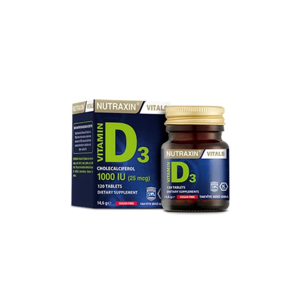 Nutraxin Vitamin D3 1000 IU 120 Tablet
