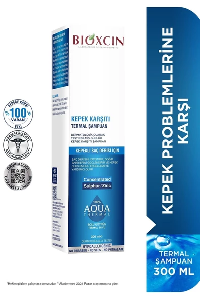 Bioxcin Aqua Thermal Şampuan Kepek Karşıtı 300 ml