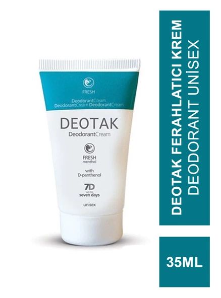 Deotak Fresh Ferahlatıcı Krem Deodorant Unisex 35ml