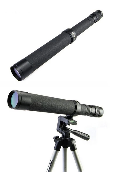Baigish Zt824x40 Rus Model  Zoomlu ,deri Çantalı Tripot Bağlanan Tekli Dürbün - 3