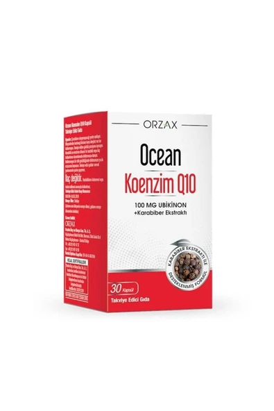 Ocean Koenzim Q10 100 Mg 30 Kapsül