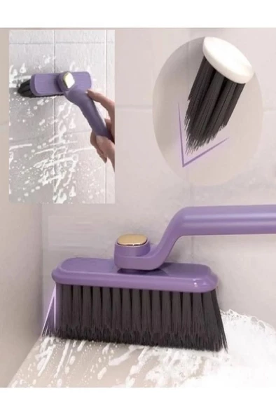 360 Döner Başlıklı Cımbızlı Detay Temizlik Fırçası Derz Fayans Klozet Köşe Oluk Temizleme Fırçası - Resim 6