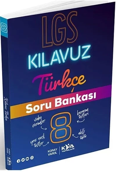 8. Sınıf LGS Türkçe Kılavuz Soru Bankası KVA Yayınları