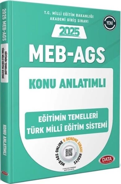 2025 MEB AGS Eğitimin Temelleri Türk Milli Eğitim Sistemi Konu Anlatımlı Data Yayınları