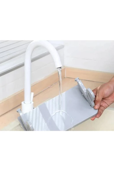Beyaz Renk Yapışkanlı Banyo Mutfak Rafı Kuğu Tasarım Şampuanlık Düzenleyici Duş Raf Baharatlık - 7