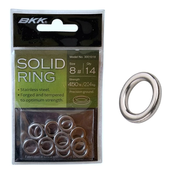 BKK Solid Ring-51 Assist Halkası No:8 (14'lü Paket)