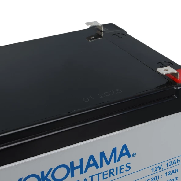 YOKOHAMA YH-1212 12 VOLT - 12 AMPER KURU AKÜ (151 X 98 X 95 MM) - 4