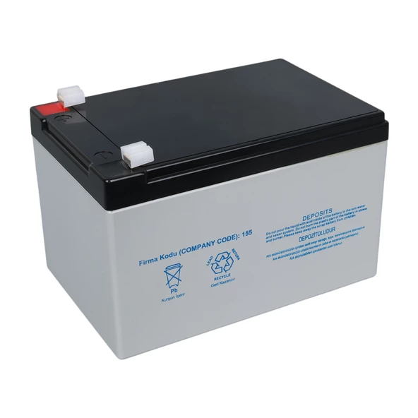 YOKOHAMA YH-1212 12 VOLT - 12 AMPER KURU AKÜ (151 X 98 X 95 MM) - 3