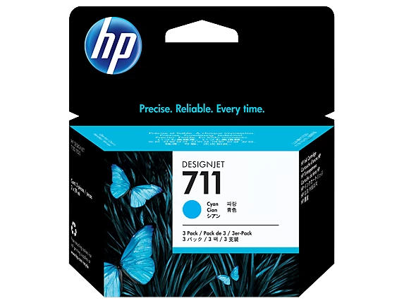 HP CZ134A (711) CAMGOBEGI 3 LU PAKET 29 ML GENIS FORMAT MUREKKEP KARTUSU