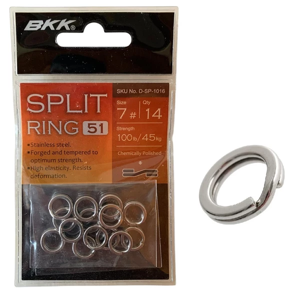 BKK Split Ring-51 Suni Yem Halkası No:7 (14'lü Paket)