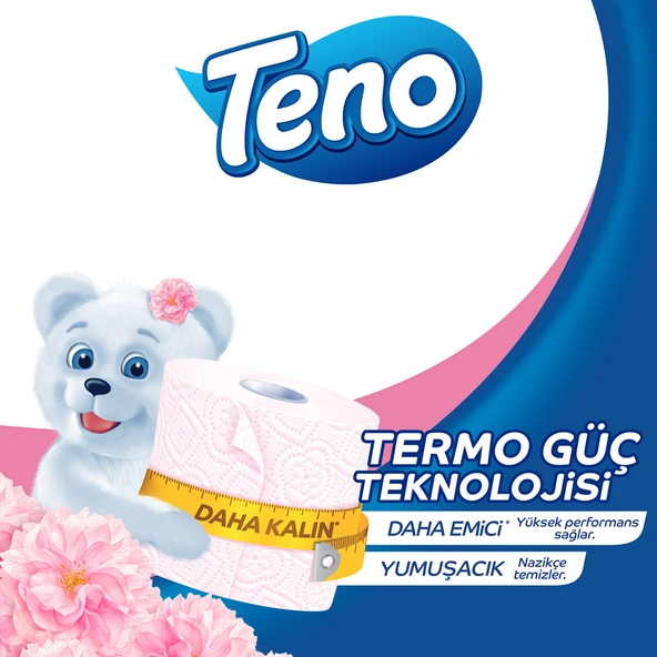 Teno Avantaj Paket Parfümlü Tuvalet Kağıdı 96 Rulo (32 Rulo x 3 Paket) - 3