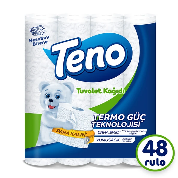 Teno Avantaj Paket Tuvalet Kağıdı 48 Rulo (16 Rulo x 3 Paket) ürün görseli