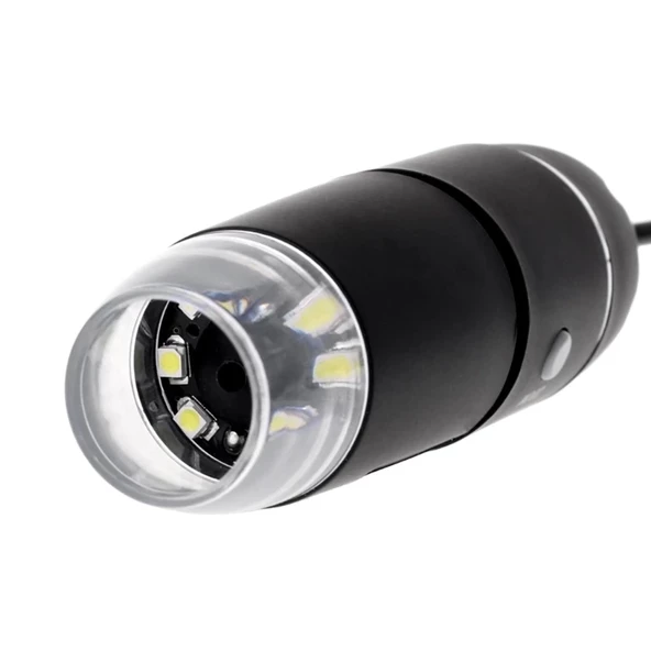 1600x Usb Dijital Mikroskop Kamera Endoskop 8led Büyüteç Metal Standı - 2