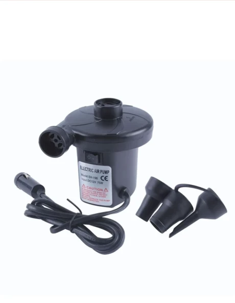 12v Çakmaklık Girişli Havuz Bot Şişme Yatak Şişirme Pompası - 4