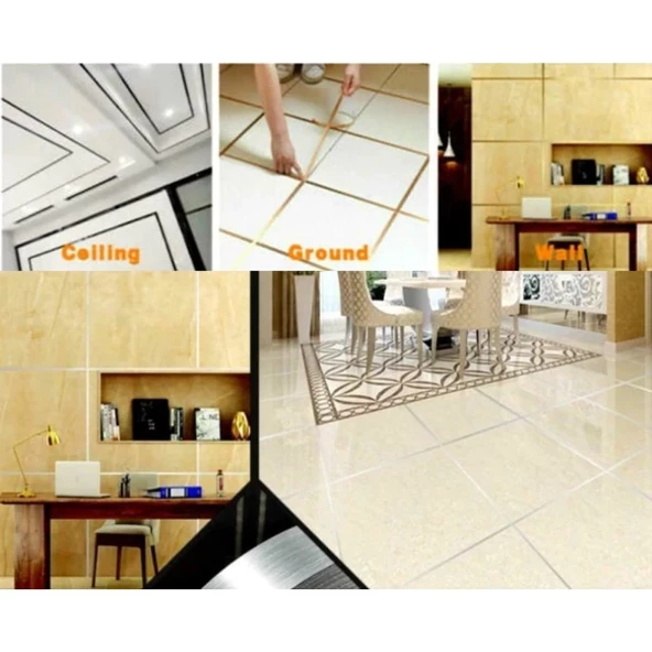 0.5 Cm 50 Metre Gri Fayans Arası Şerit Bant - 2