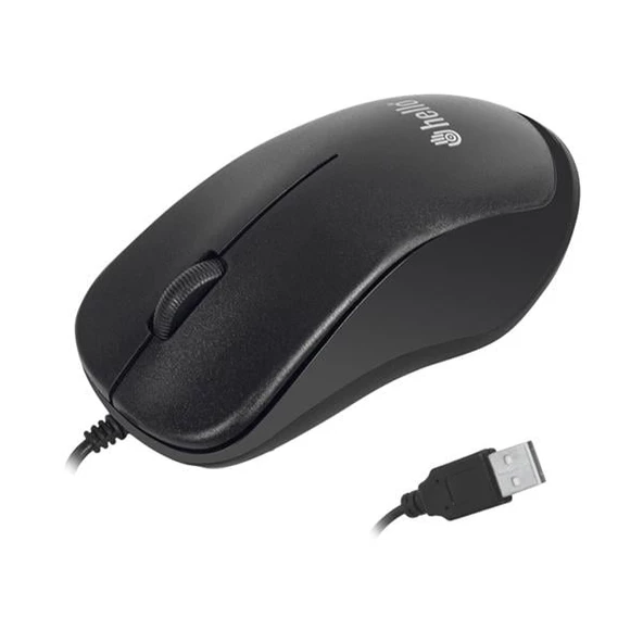 HELLO HL-38 1000 DPI SİYAH KABLOLU OPTİK MOUSE