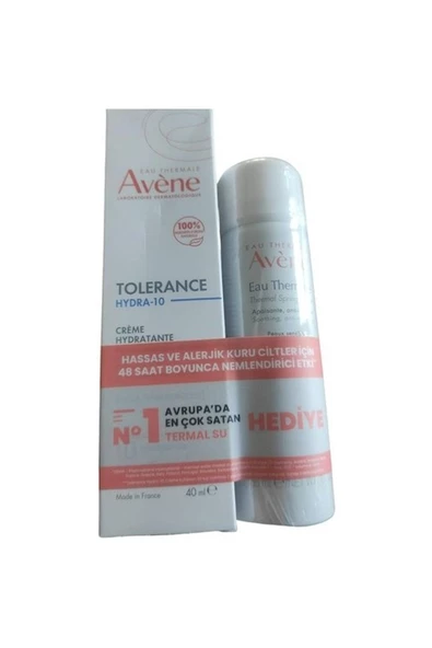 Avene Tolerance Hydra-10 Hydrating Cream 40 ML Termal Su 50 ML Hediyeli