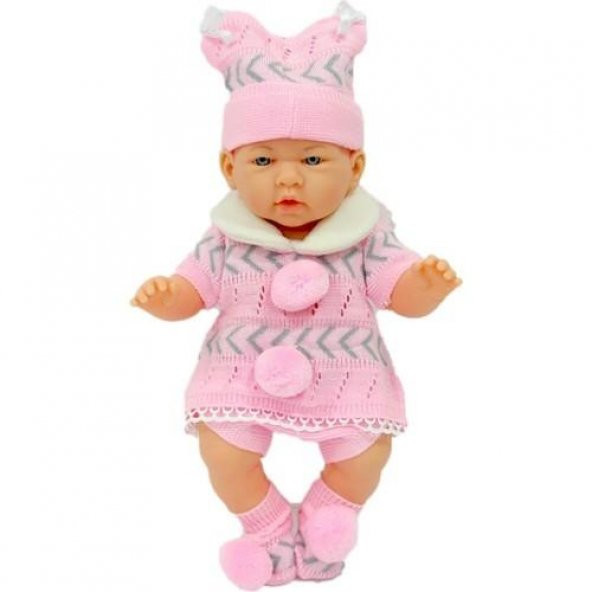 Galtoys Gerçek Yüzlü Elbiseli Azra Et Bebek Pembe GLT1127-A