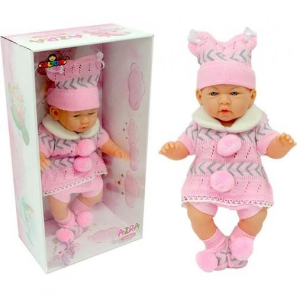 Galtoys Gerçek Yüzlü Elbiseli Azra Et Bebek Pembe GLT1127-A - 2
