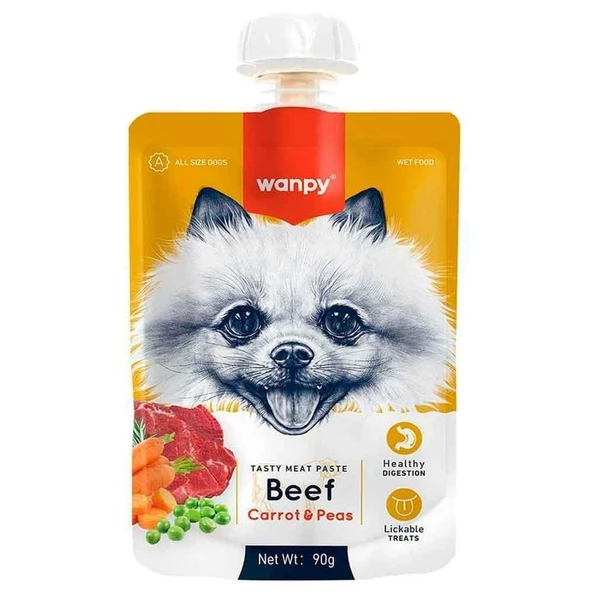 Wanpy Biftekli Köpek Et Ezmesi 90 Gr