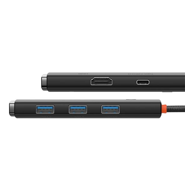 BASEUS LITE 5IN1 WKQX040001 TYPE-C HUB DOCK STATION ÇIKIS:3XUSB/TYPE-C/HDMI GIRIS:TYPE-C - 2