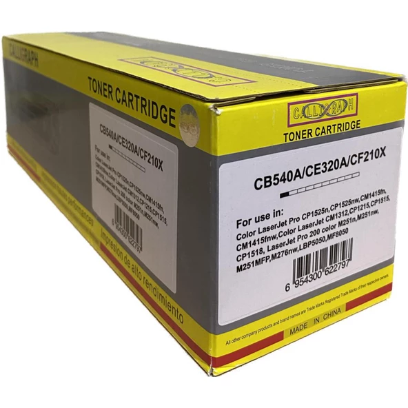 CALLIGRAPH CB540A-CB320-CF210A SIYAH 125A128A131A TONER 2000 syf