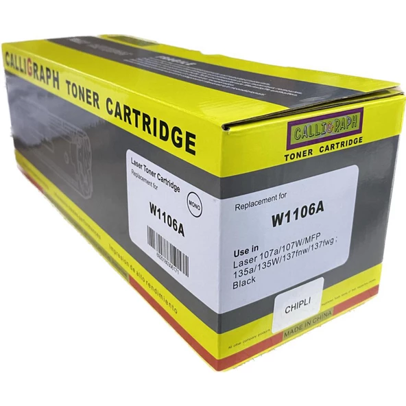CALLIGRAPH W1106A107a/107r/107w CHIPLI MUADIL TONER 1000 syf