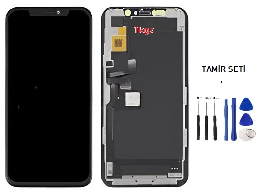 Tkgz - iPhone 11 PRO Uyumlu Lcd Ekran Dokunmatik Orijinal (JK MARKA) + TAMİR SETİ