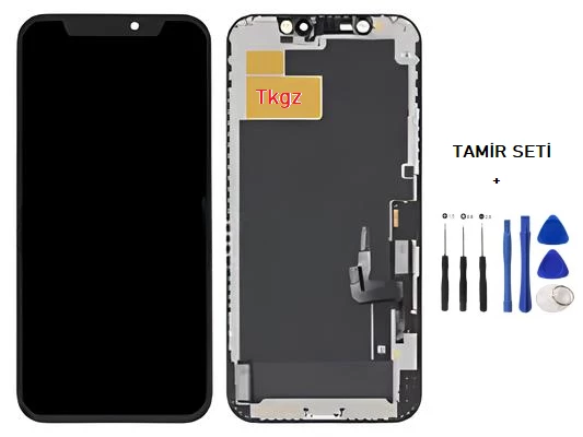 Tkgz - iPhone 12 Uyumlu Lcd Ekran Dokunmatik Orijinal (GX MARKA) + TAMİR SETİ