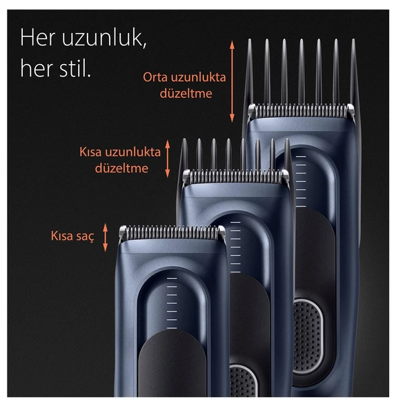Braun Series 5 HC5350 Erkekler İçin 17 Uzunluk Ayarına Sahip Saç Kesme Makinesi - 2