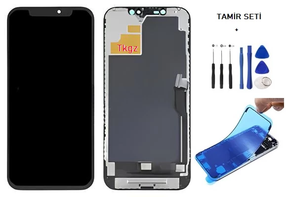 Tkgz - iPhone 12 PRO MAX Uyumlu Lcd Ekran Dokunmatik Orijinal ( GX MARKA ) + TAMİR SETİ + TOZ BANTI ürün görseli