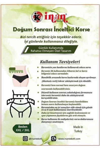 İnan Korse Doğum Sonrası Inceltici Korse - 6
