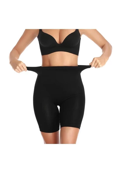 5 MEVSİM Fit Women Paçalı Korse Bel Ve Basen Inceltici, Bel Toparlayıcı Kalça Şekilendirici Yüksek Bel Korse - Resim 3