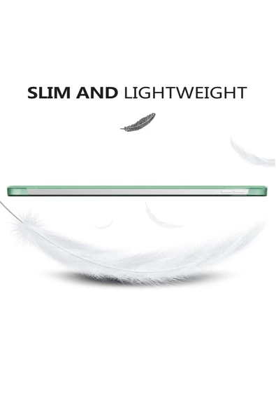 İpad 10. Nesil 10.9 / A16 2025 Uyumlu Kılıf Uyku Modlu Pu Deri Smart Standlı A2696 A2757 A3355 A3356  AÇIK YEŞİL - Resim 5