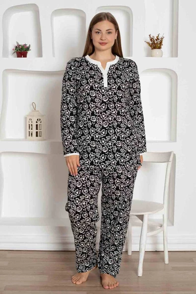 BÜYÜK BEDEN PİJAMA TAKIMI - 3