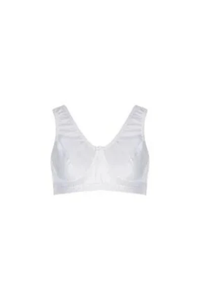 2 Adet Kapalı Paket %100 Pamuk Penye Yarım Atlet Beyaz Lambada Sütyen Tutku - Resim 3