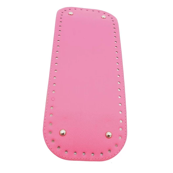 Çanta Aksesuar Suni Deri Fuşya Renk 32X12 cm Dikdörtgen Çanta Tabanı - 1