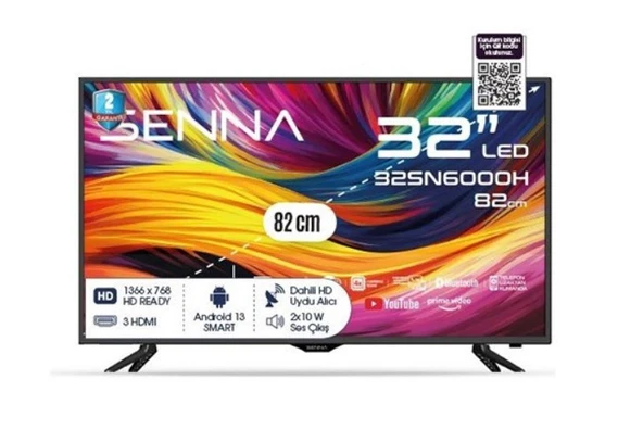 Senna 32SN6000H HD 32" 82 Ekran Uydu Alıcılı Android Smart LED TV