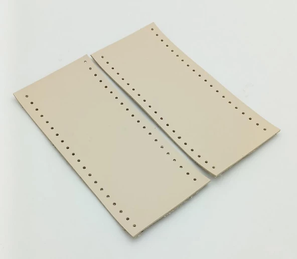 Çanta Aksesuar Suni Deri Tutma Sapı Krem Simit Sap 17x7.5 Cm