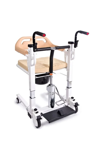 MEDCENTER Comfort Plus Dm-160 Tuvaletli Tekerlekli Ayak Pedallı Manuel Sandalye
