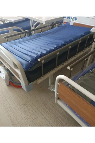 EMEK SAĞLIK 2 Motorlu Abs Başlıklı Tabanca Korkuluklu Hasta Karyolası