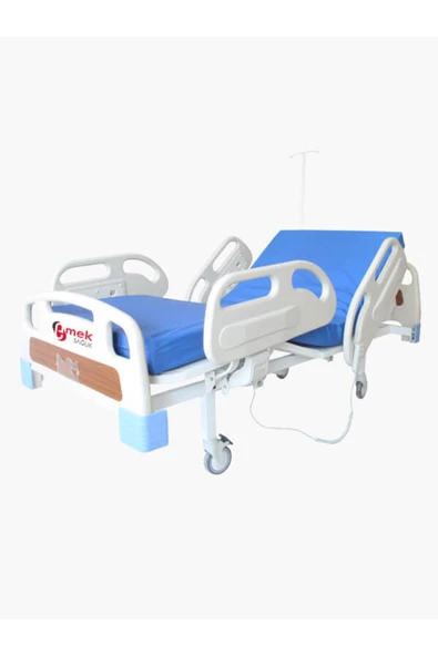 MEDİKAL MARKETİ SERUM ASKISI VE YATAK DAHİL 2 MOTORLU HASTA KARYOLASI FULL ABS