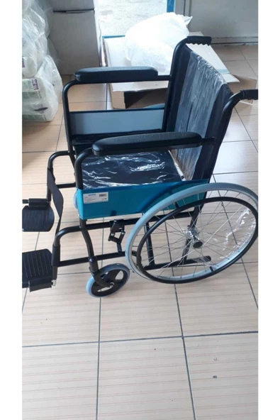 MEDİKALBİRLİK Tekerlekli Sandalye deri döşemeLİ KALİTELİ SAĞLAM HASTA SANDALYESİ