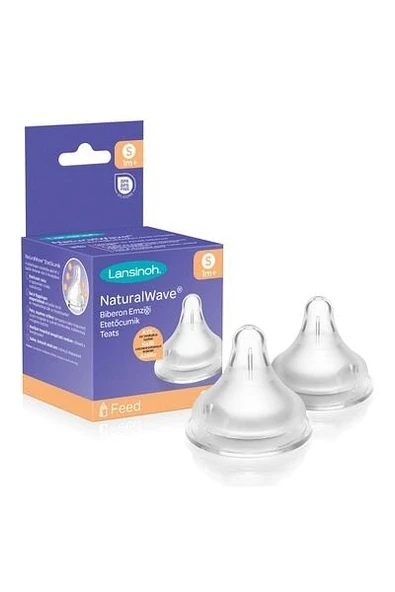 Lansinoh Natural Wave Biberon Emziği 2'li  Orta Akışlı