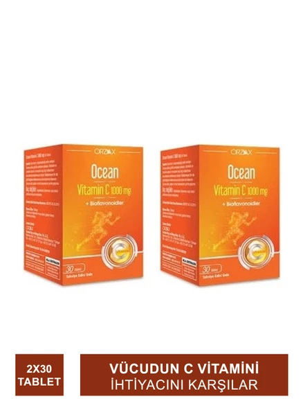 Ocean Vitamin C 1000 mg 30 Tablet x 2 Adet ürün görseli