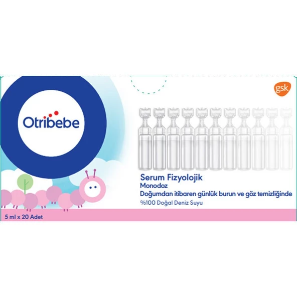 Otribebe Monodoz İzotonik ve Steril Deniz Suyu 5x20 Flakon